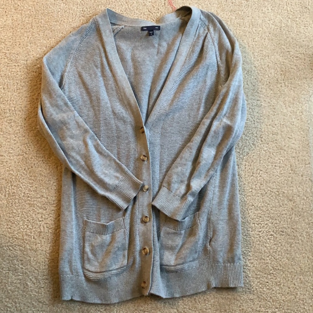Gap Grey Long Cardigan